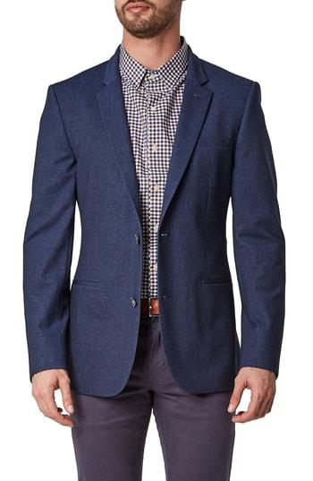 Men's 7 Diamonds Ancona Trim Fit Blazer - Blue