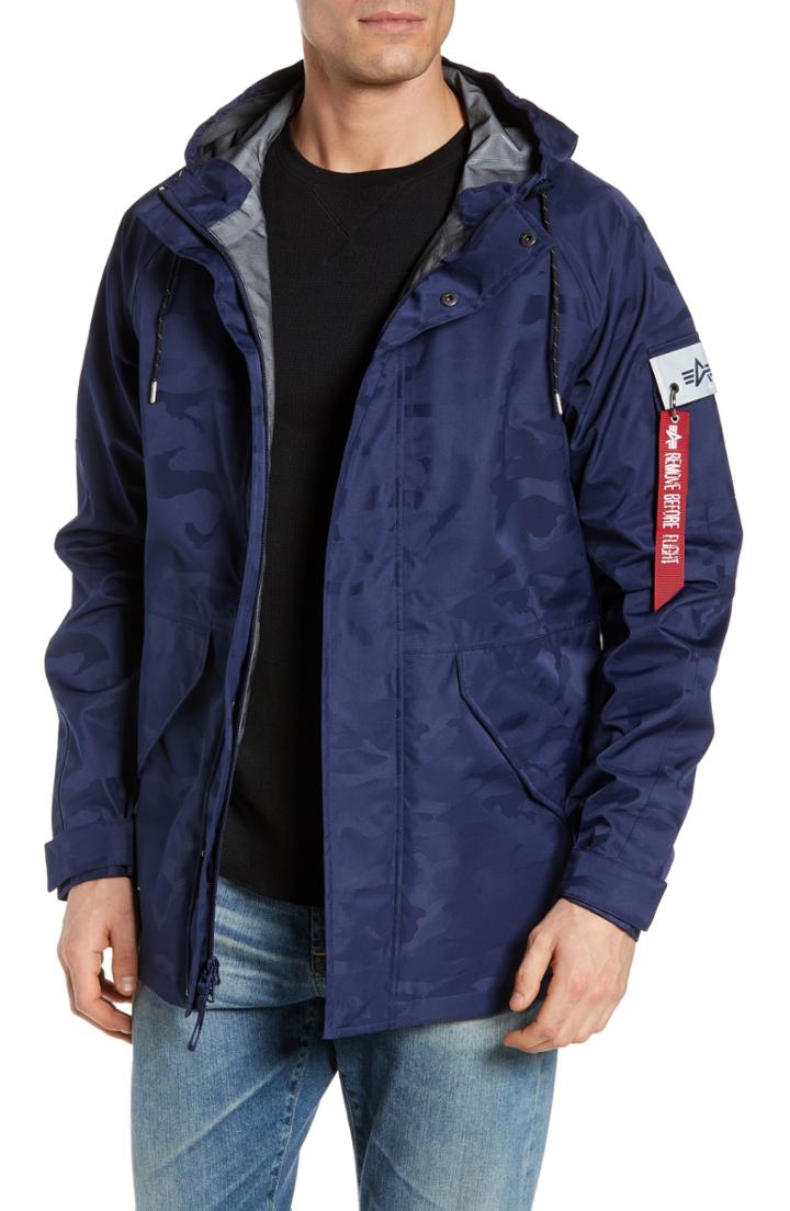 Men's Alpha Industries Torrent Camo Jacket - Blue