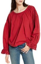 Women's Free People Wishing Well Blouse - Red