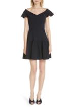 Women's Rebecca Taylor Off The Shoulder Stretch Texture Dress - Blue