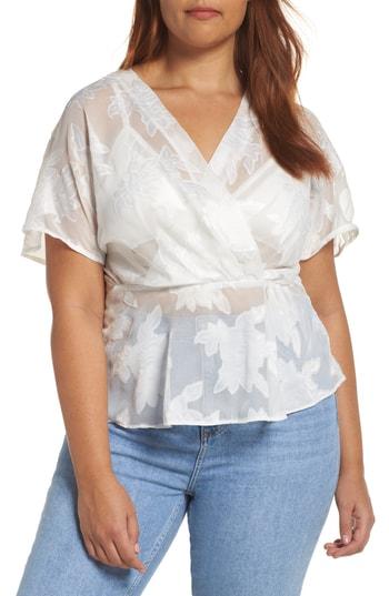 Women's Wayf Dean Mesh Lace Top, Size - Ivory