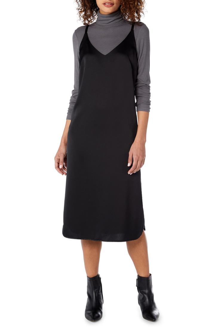 Women's Michael Stars Satin Slip Midi Dress