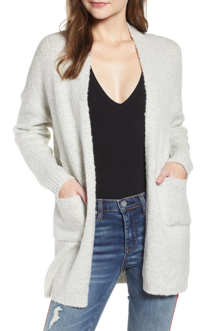 Women's Dreamers By Debut Pocket Long Cardigan - Grey