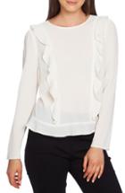 Women's 1.state Ruffle Inset Blouse - White