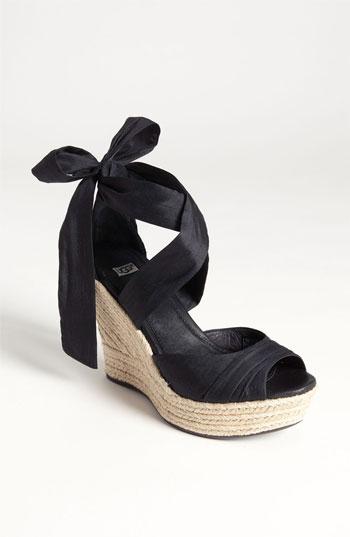 Ugg Australia 'lucianna' Wedge Black Silk