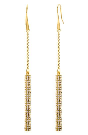 Women's Steve Madden Rolo Crystal Bar Statement Earrings