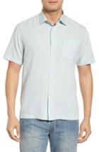 Men's Tommy Bahama Once In A Tile Fit Sport Shirt, Size Small - Green