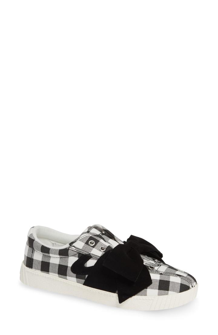 Women's Tretorn Nylite Bow Slip-on Sneaker M - Black