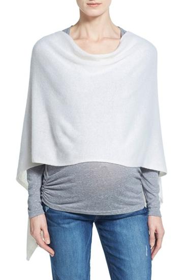 Women's Tees By Tina Cashmere Maternity Cape, Size - Ivory