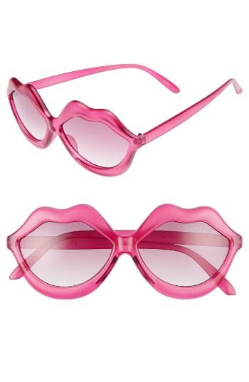 Women's Circus By Sam Edelman 58mm Lips Sunglasses - Pink