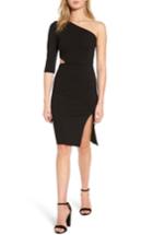 Women's Soprano Side Cutout One-shoulder Dress - Black