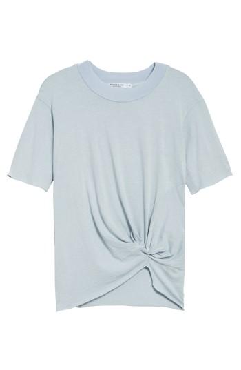 Women's Stateside Twist Hem Brushed Jersey Tee - Blue