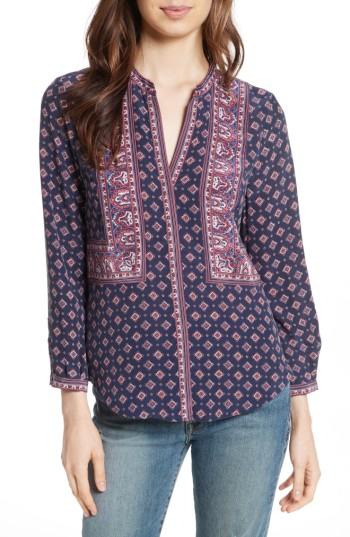 Women's Joie Aisa Silk Blouse - Blue