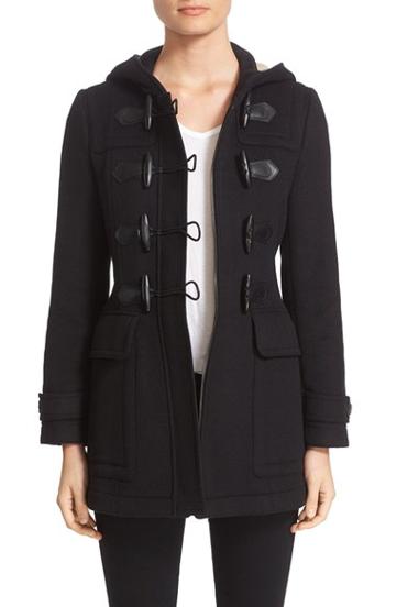 Women's Burberry 'blackwell' Wool Duffle Coat