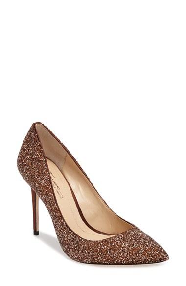 Women's Imagine By Vince Camuto 'olson' Crystal Embellished Pump .5 M - Metallic