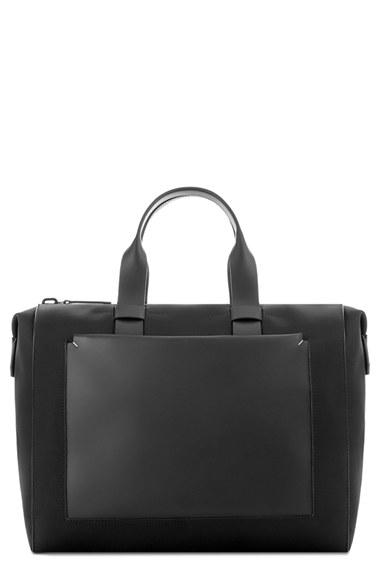 Men's Troubadour Nylon & Leather Duffel Bag -