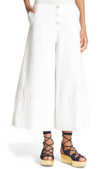 Women's See By Chloe Crop Wide Leg Trousers