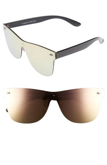 Women's A.j. Morgan Future 65mm Sunglasses - Gold/ Pink Mirror