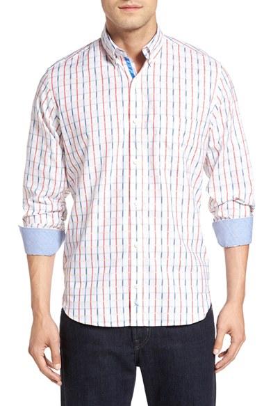 Men's Tailorbyrd 'carpathian' Plaid Woven Sport Shirt