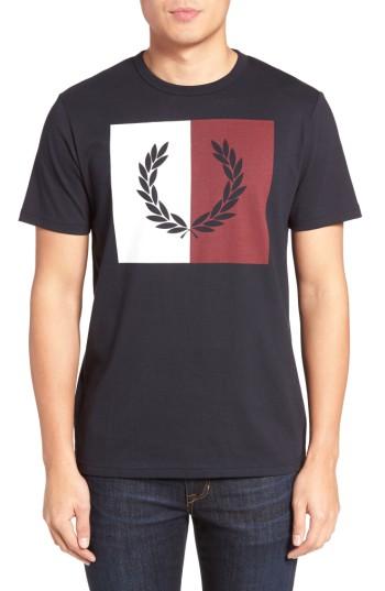 Men's Fred Perry Logo Graphic T-shirt - Blue