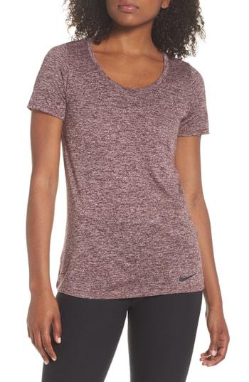 Women's Nike Dry Training Tee - Burgundy