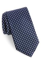Men's Nordstrom Men's Shop Norton Dot Silk Tie, Size X-long - Blue