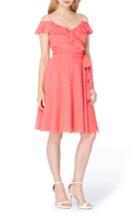 Petite Women's Tahari Cold Shoulder Fit & Flare Dress P - Pink