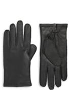 Men's Boss Kranton Leather Gloves - Black
