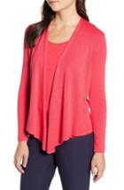 Women's Nic+zoe 4-way Convertible Lightweight Cardigan - Coral