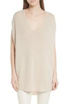 Women's Theory Cashmere Cape Sweater - Ivory