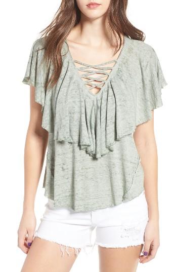 Women's Sun & Shadow Ruffle Tee