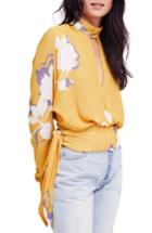 Women's Free People Say You Love Me Blouse - Yellow