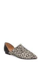 Women's Huma Blanco Jimena Genuine Calf Hair D'orsay Flat Us / 38eu - Black