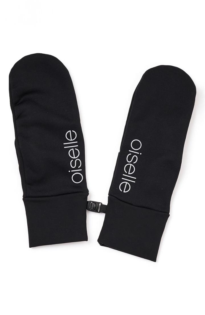 Women's Oiselle Power On Mittens - Black