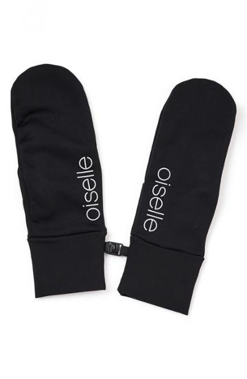 Women's Oiselle Power On Mittens - Black