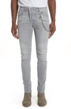 Men's Pierre Balmain Biker Jeans - Grey