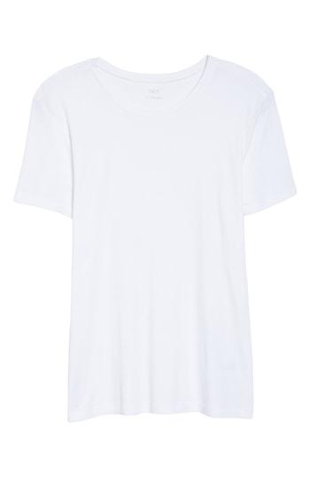 Petite Women's 1901 Crewneck Cotton Blend Top P - White