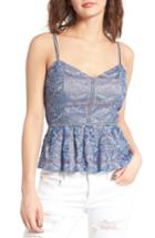 Women's Devlin Valencia Lace Peplum Tank
