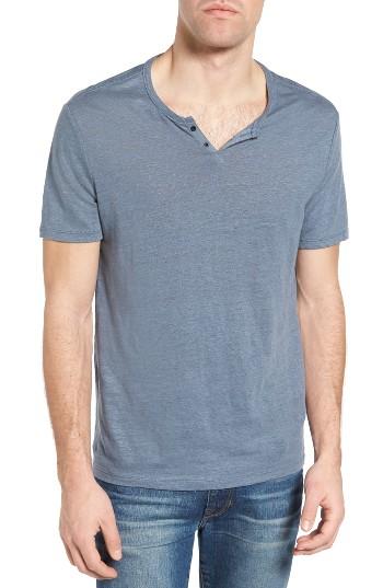 Men's W.r.k 'metro' Short Sleeve Henley, Size - Blue