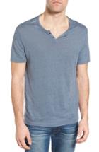 Men's W.r.k 'metro' Short Sleeve Henley, Size - Blue