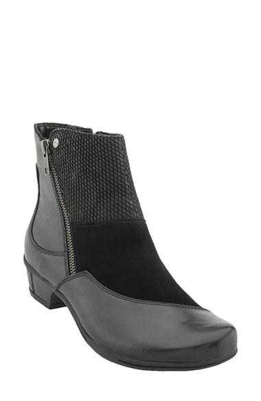 Women's Earth 'orion' Patchwork Bootie M - Black
