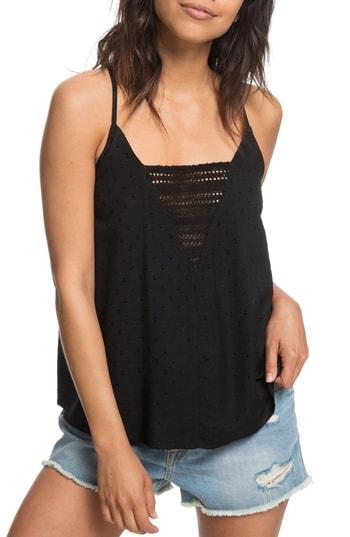 Women's Roxy Color Spaces Clip Dot Tank Top - White