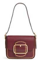 Tory Burch Small Sawyer Studded Leather Shoulder Bag - Red