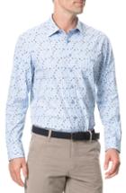 Men's Rodd & Gunn Mitchies Crossing Regular Fit Spotted Gingham Sport Shirt, Size - Blue