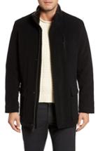 Men's Cole Haan Faux Fur Collar Wool Blend Parka - Black