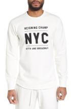 Men's Reigning Champ Logo Graphic Long Sleeve T-shirt - White