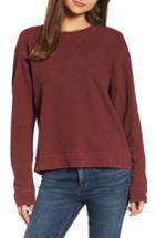 Women's James Perse Distressed Sweatshirt - Red