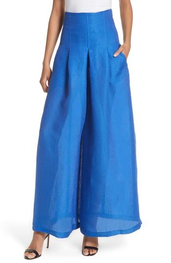 Women's Tracy Reese High Waist Wide Leg Pants - Blue