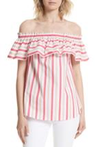 Women's Kate Spade New York Off The Shoulder Stripe Top - Pink