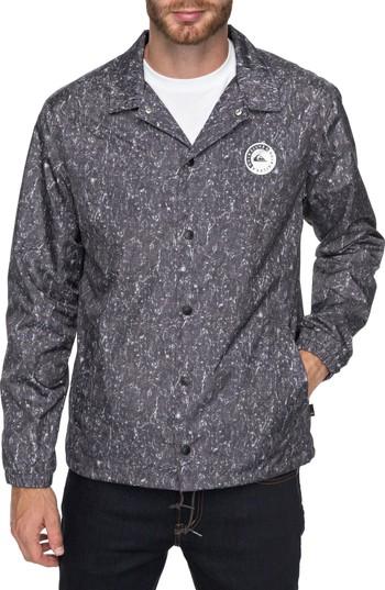 Men's Quiksilver Surf Coach's Jacket, Size - Black